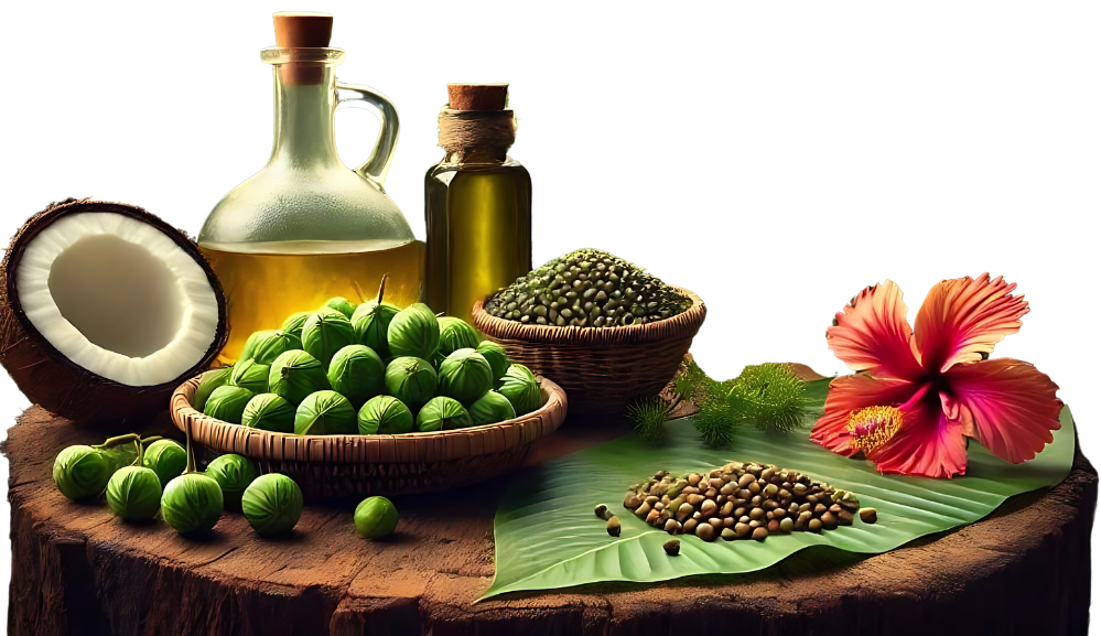 Natural Ingredients in Adivas.org Adivasi Hair Oil